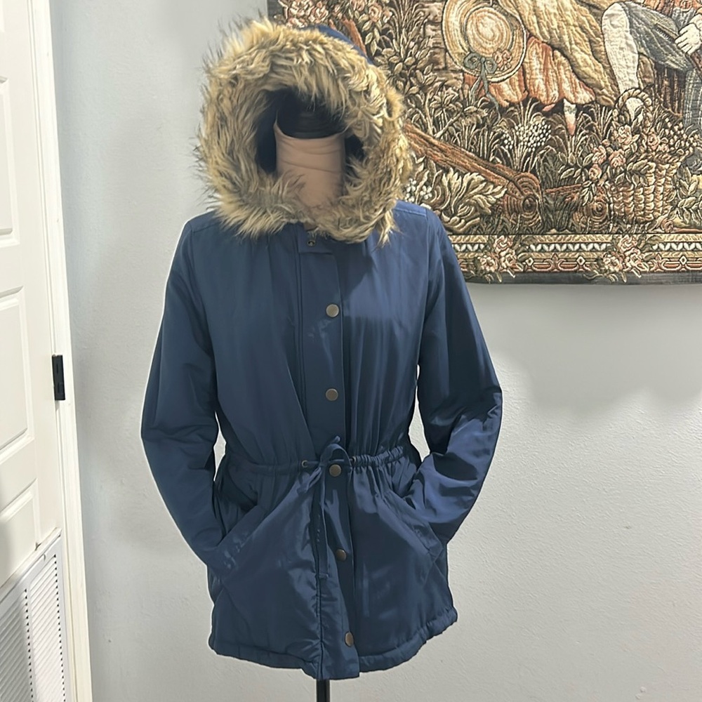 Copper Key Blue Hooded Jacket. Size M - Picture 5 of 17